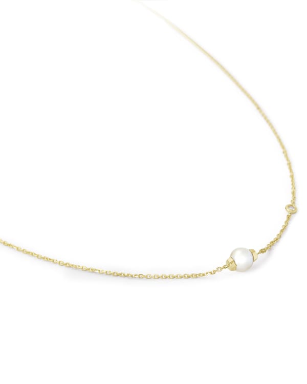 Cathleen 14k Yellow Gold Pendant Necklace Freshwater Cultured Pearl - alternate view