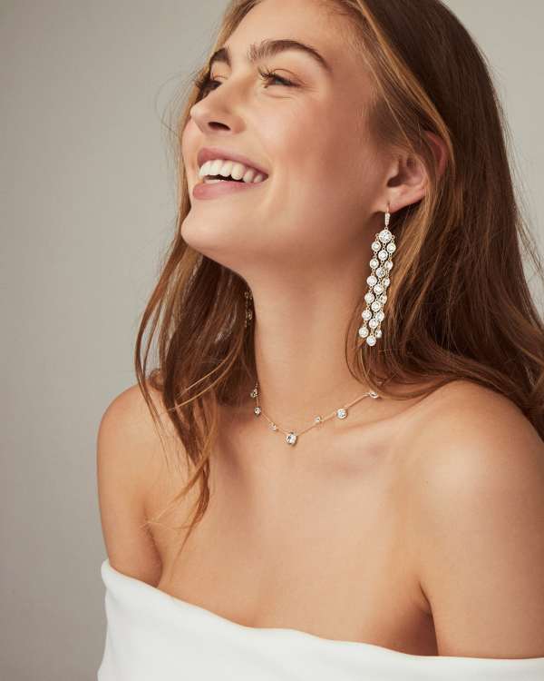 Clementine Choker Necklace in Silver - alternate view