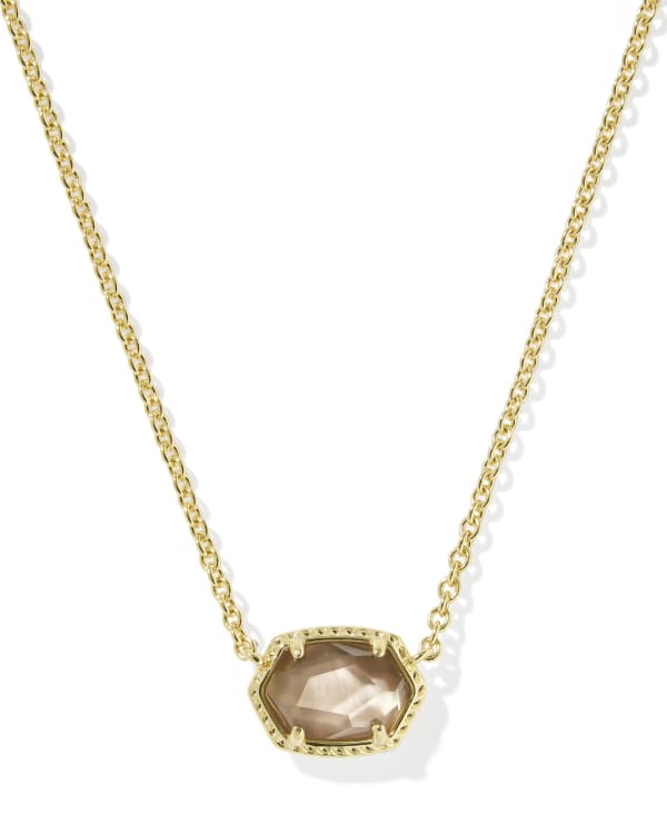 Daphne Gold Frame Short Pendant Necklace