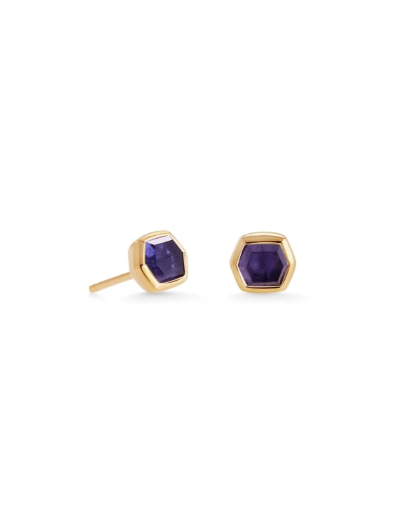 Davie 18k Gold Vermeil September Stud Earrings