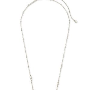 Eileen Silver Pendant Necklace in Freshwater Cultured Pearl - alternate view
