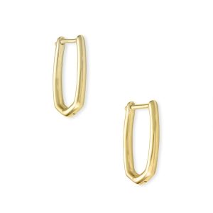 Ellen Huggie Earrings in 18k Gold Vermeil - view 2