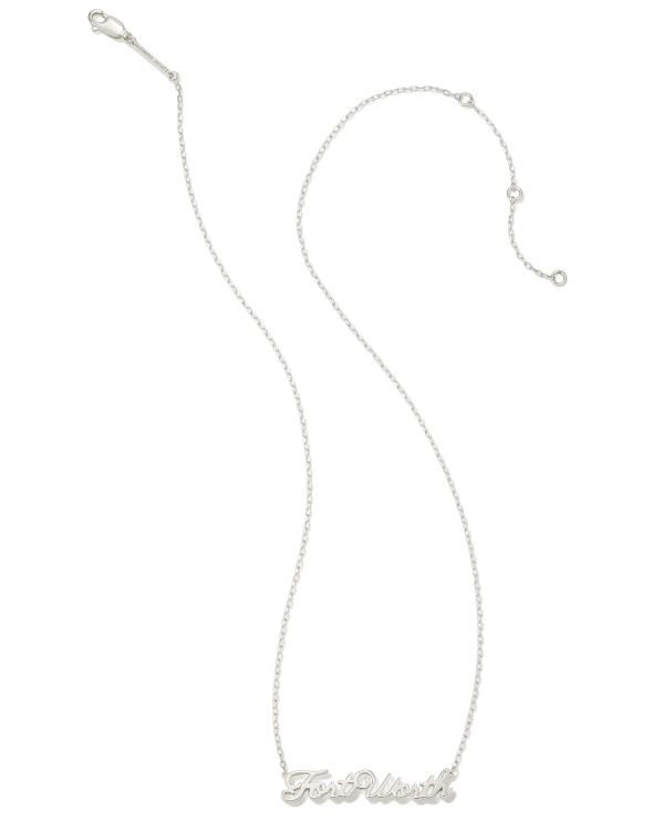 Fort Worth Pendant Necklace in Sterling Silver - alternate view