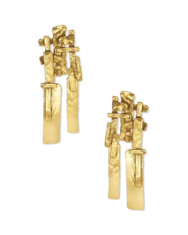 Holland Vintage Gold Statement Earrings