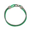 Kenneth Oxidized Sterling Silver Corded Bracelet in Verde Mix