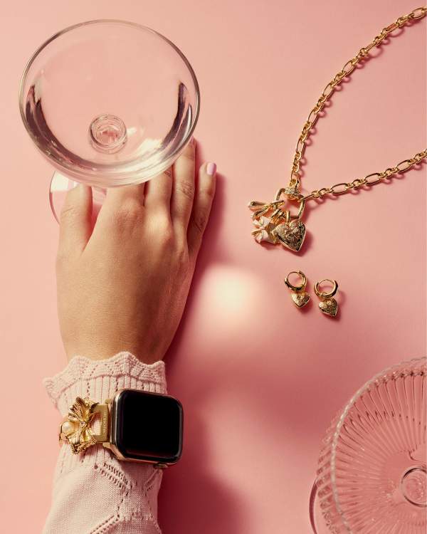 Kendra Scott x LoveShackFancy Bow Elle Gold Watch Band - view 2