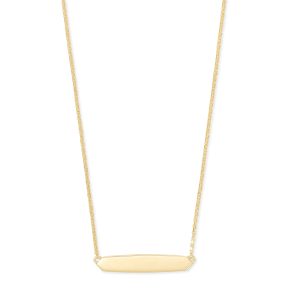 Mattie Bar Pendant Necklace in 18k Gold Vermeil