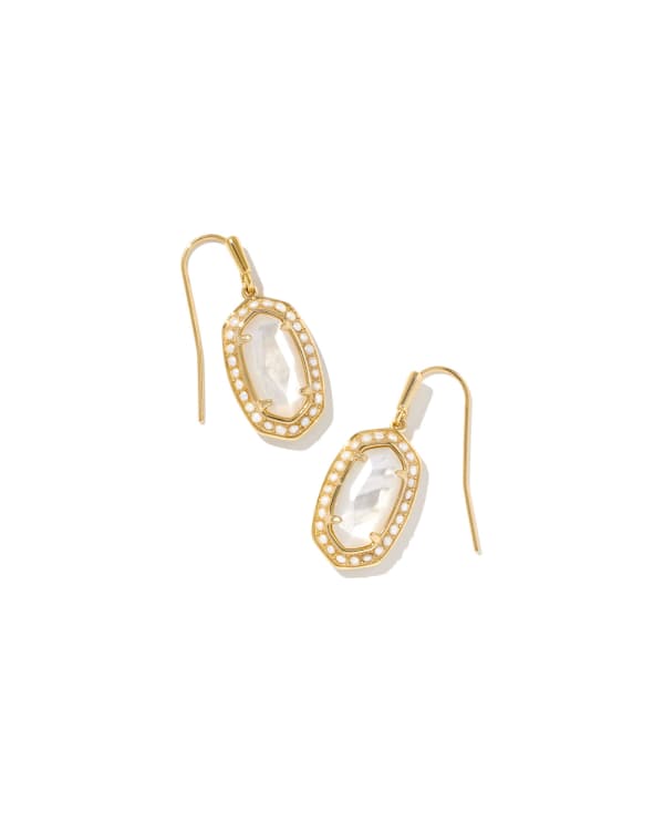 PEARL BEADED LEE EAR GOLD IVORY MOP