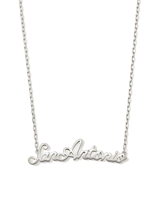 San Antonio Pendant Necklace in Sterling Silver