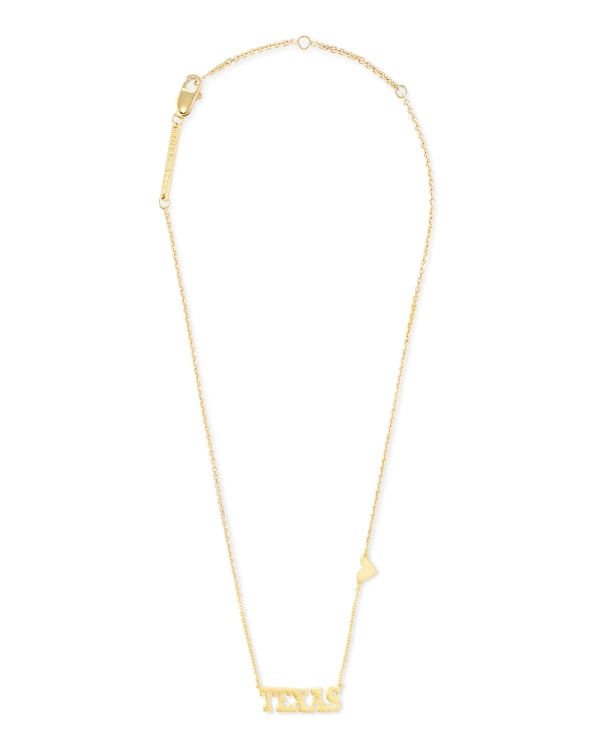 Texas Pendant Necklace in 18k Gold Vermeil - alternate view
